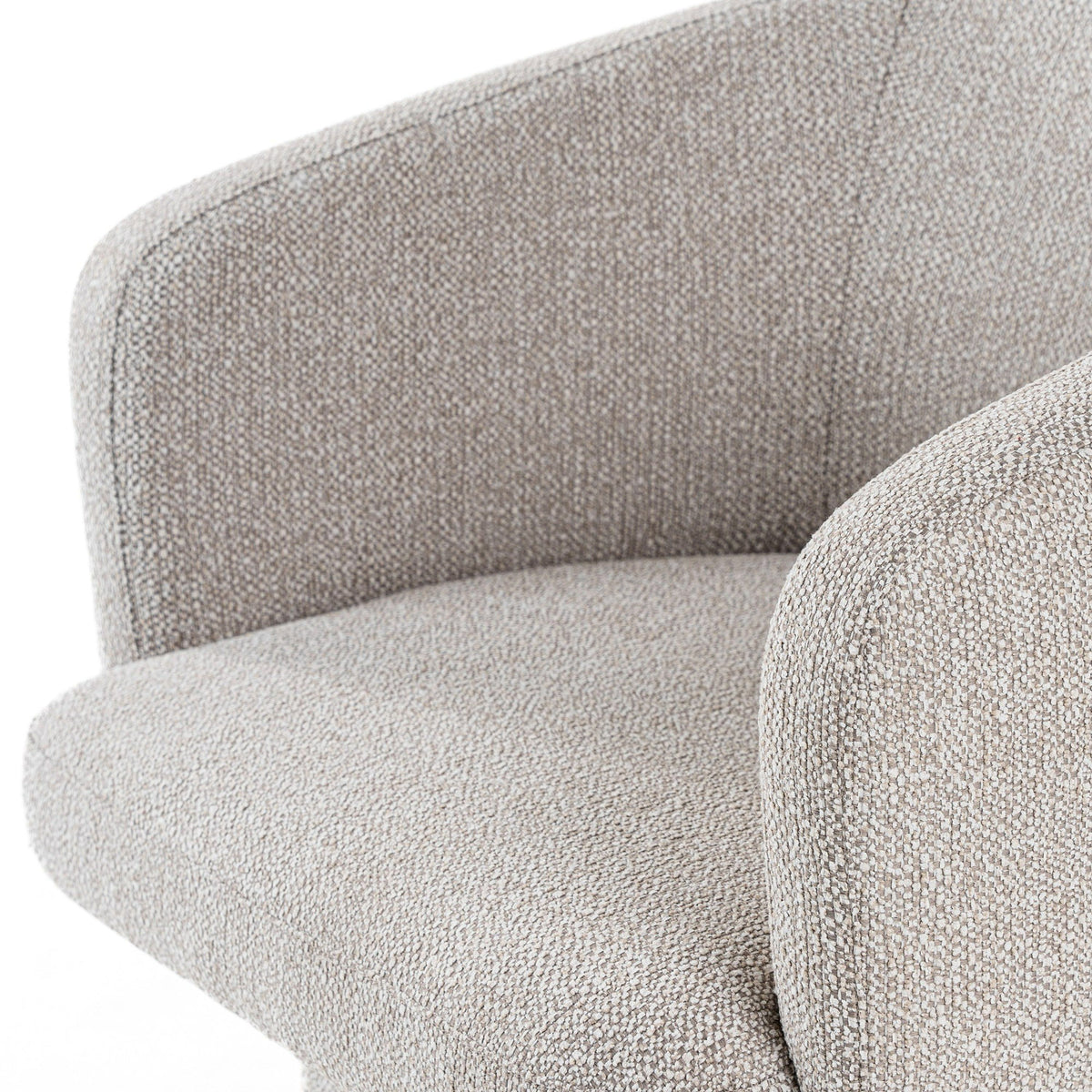 Martie Modern Light Grey Fabric Dining Chair