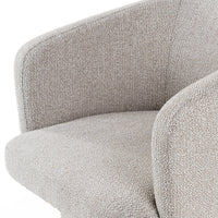 Martie Modern Light Grey Fabric Dining Chair