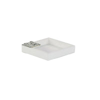 Reflect White & Silver Gemstone Tray (2 Sizes Available)