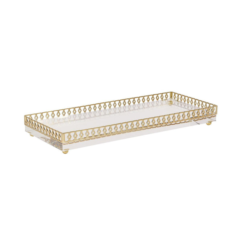 Opulent Gold & Acrylic Tray (2 Sizes Available)