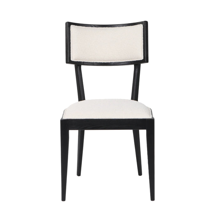 Noa White & Black Dining Chair