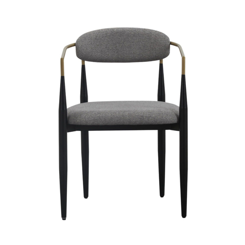 Nicole Medium Grey/Gold & Black Dining Chair