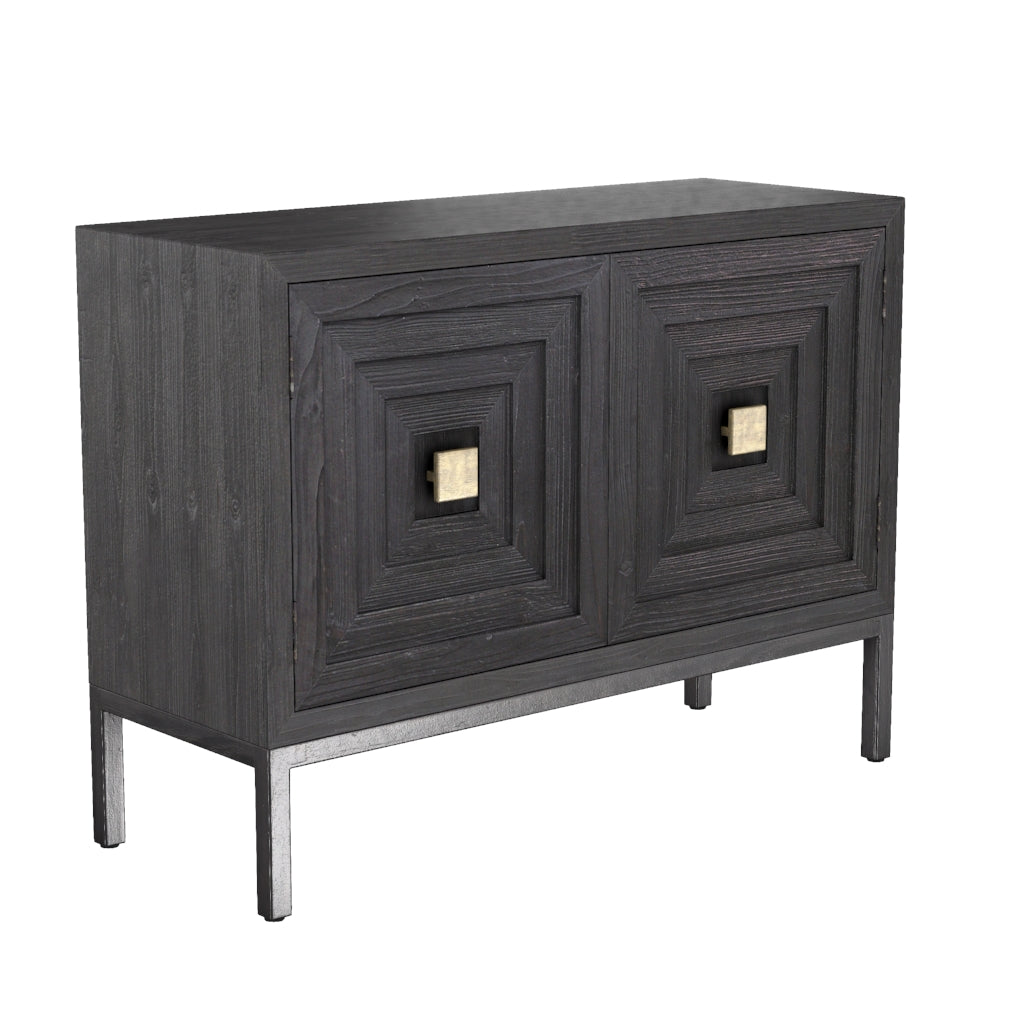 Bennett 2 Door Black Cabinet