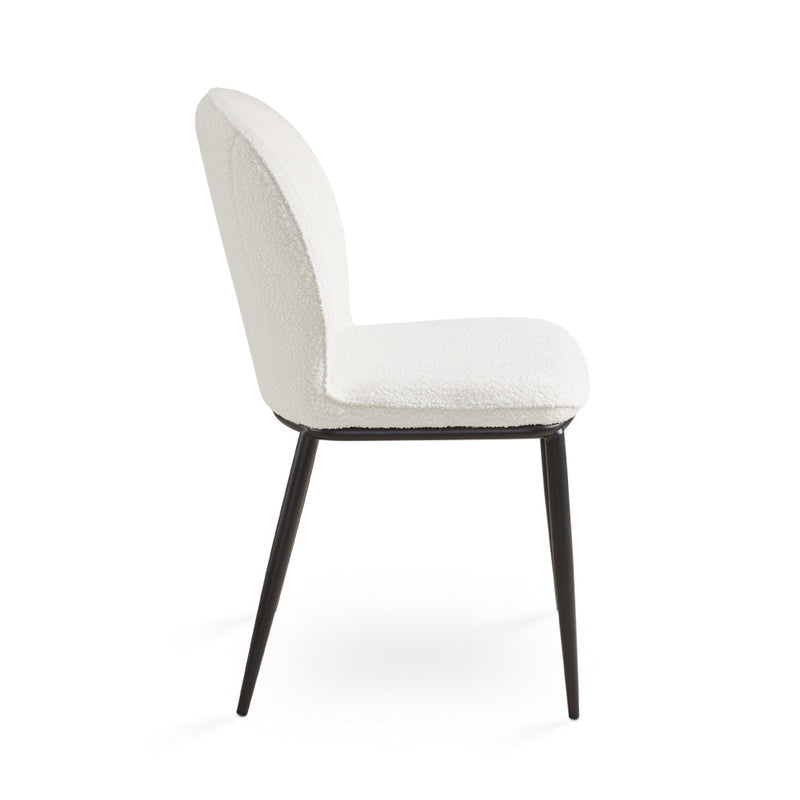 Ellison White Boucle Dining Chair