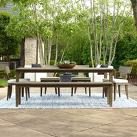 Clara 92" Grey Indoor-Outdoor Dining Table