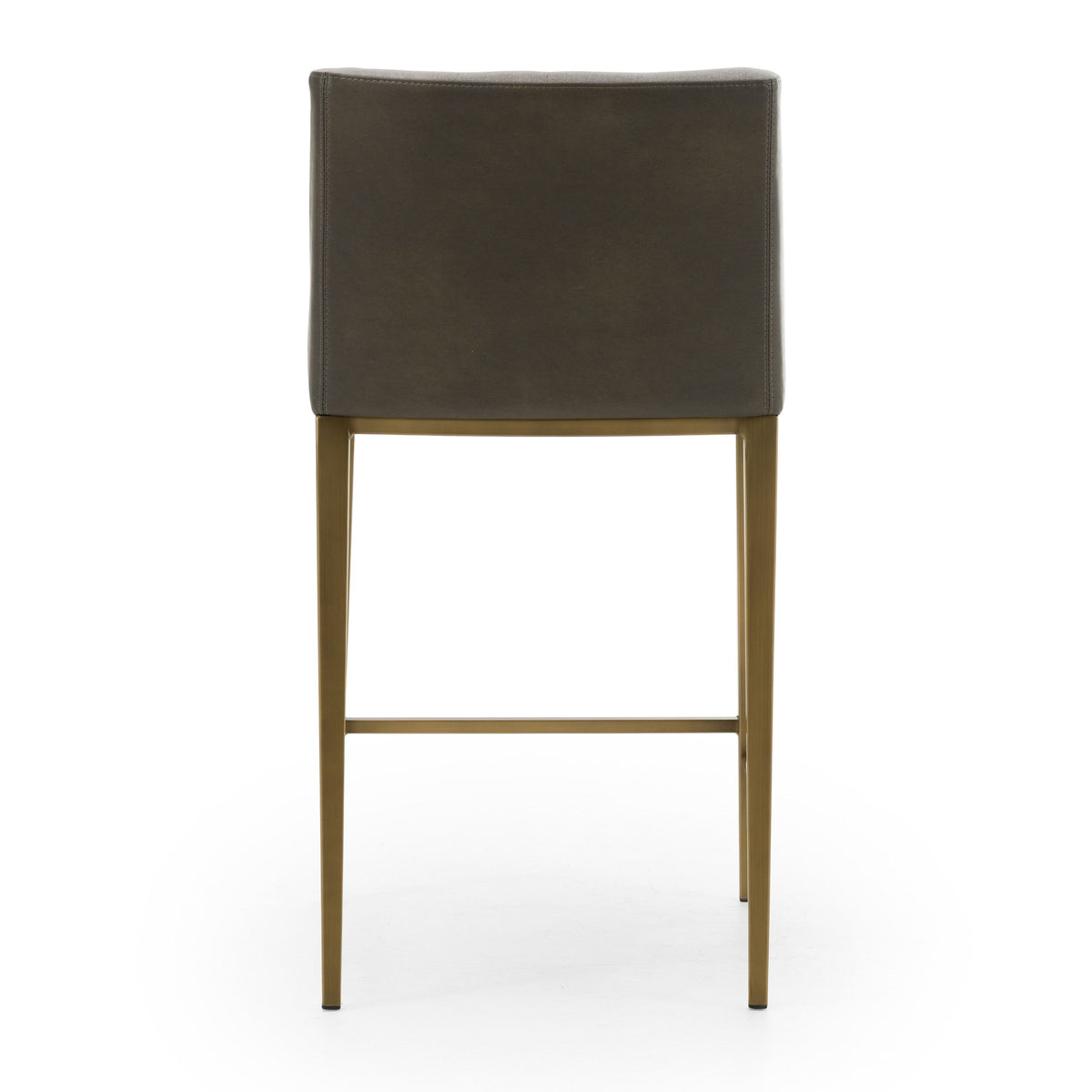 Aarya Grey & Brass Counter Stool