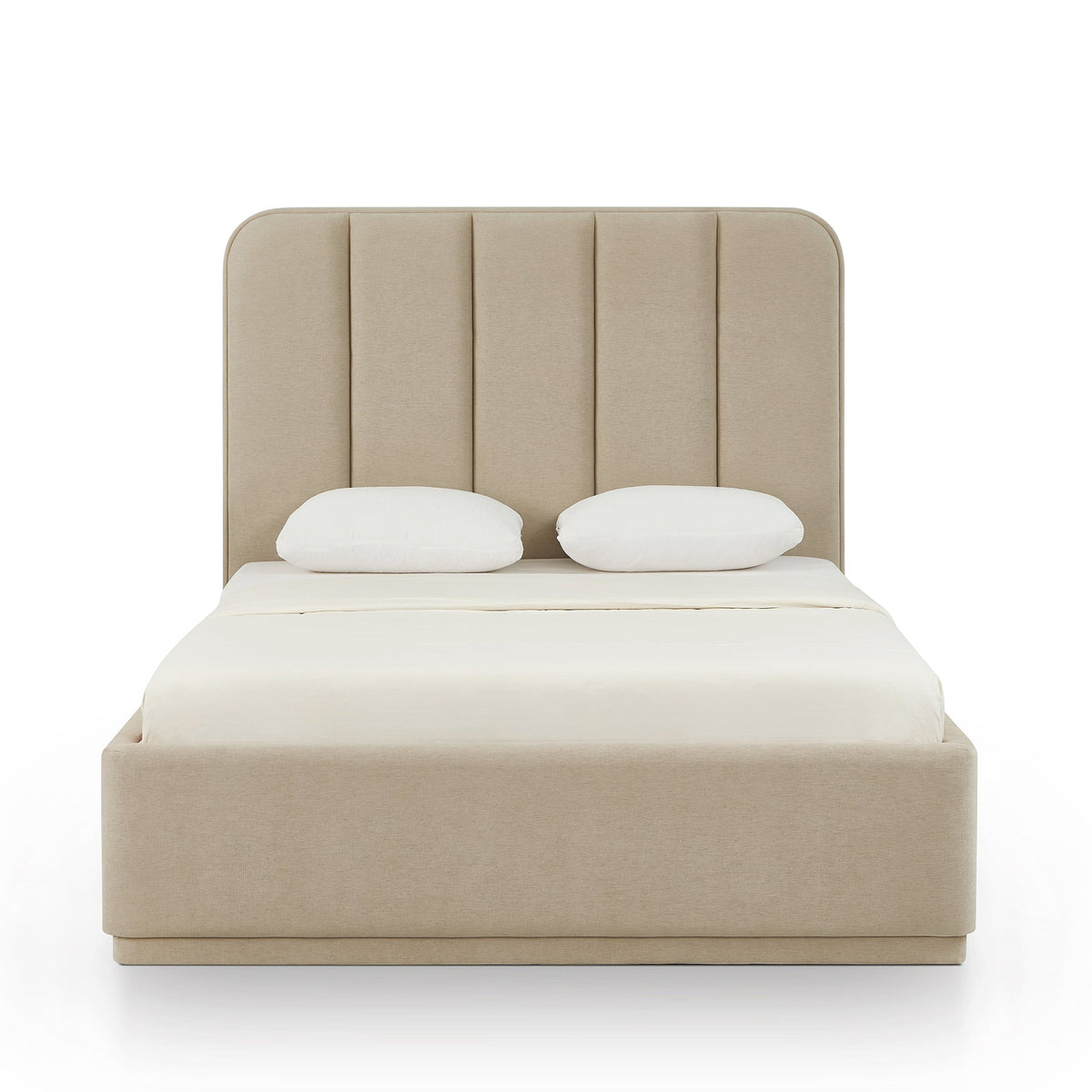 Penelope Tan Chenille Bed (2 Sizes Available)