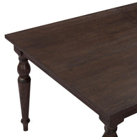 Lunaris 74"-114" Dark Brown Extendable Rectangular Dining Table