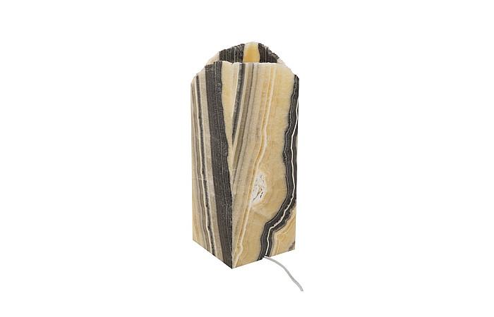 Onyx Zebra Multicolour Square Lamp III