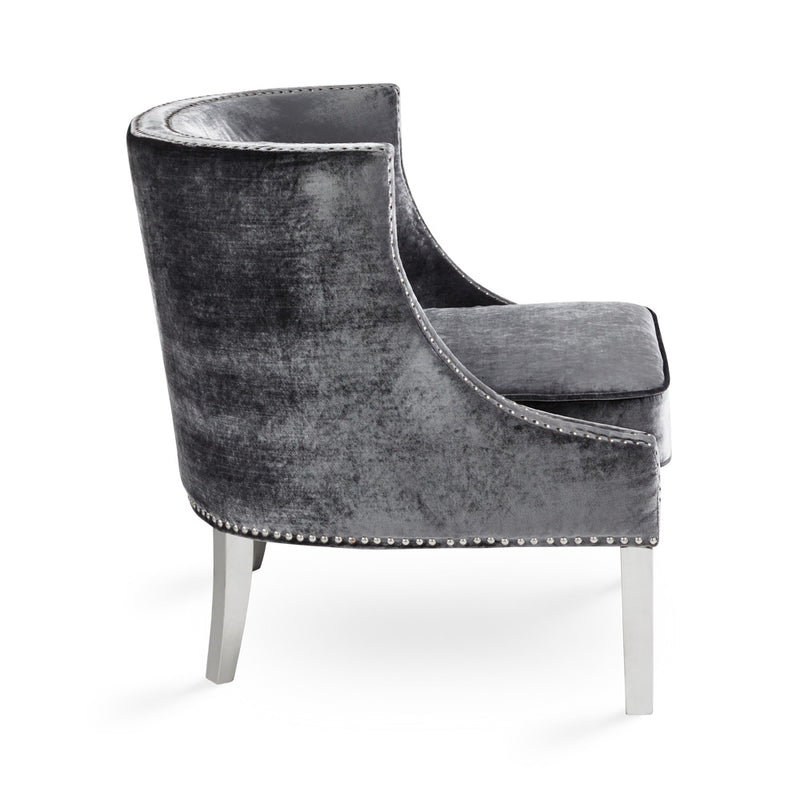 Regal Charcoal Grey Accent Chair