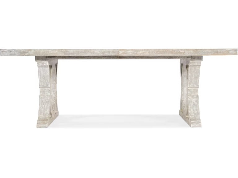 Tyla 86" - 122" Whitewashed Dining Table w/2-18in Leaves