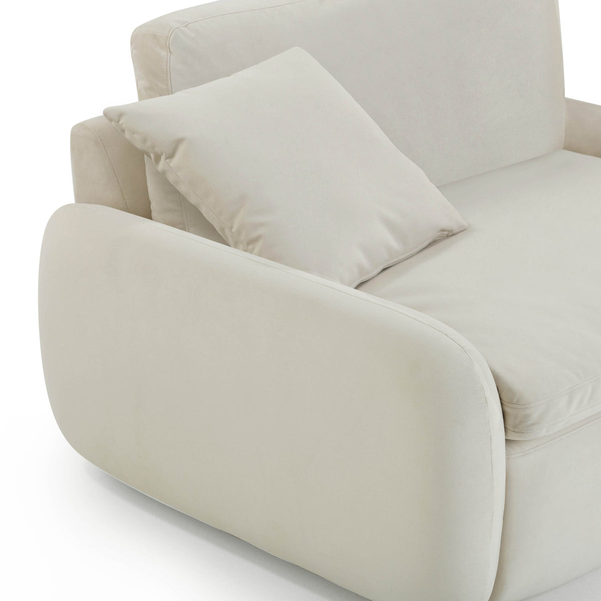 Rachelle Cream Performance Velvet Accent Chair