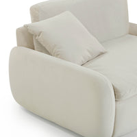 Rachelle Cream Performance Velvet Accent Chair