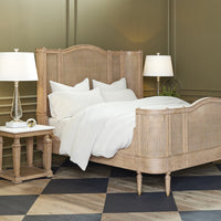 Josephine Bleached Oak Bed