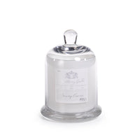 Apothecary Spring Crocus Scented White Candle with Glass Dome (Set 0f 4) (2 Sizes Available)