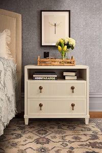 Isla 32.5" Antique White Nightstand/End Table