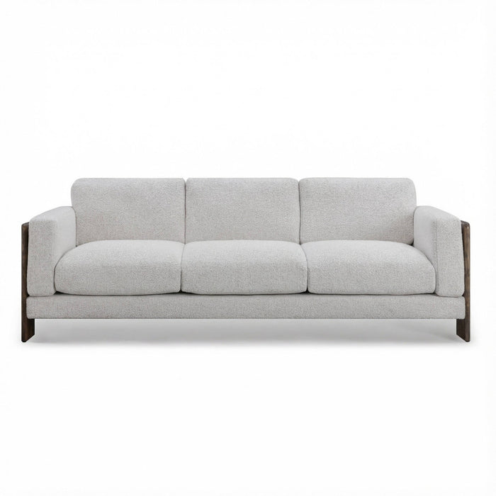 Eves 91" Cream Contract-Grade Boucle Sofa