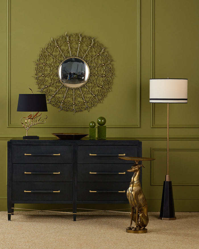 Greyhound Brass Accent Table