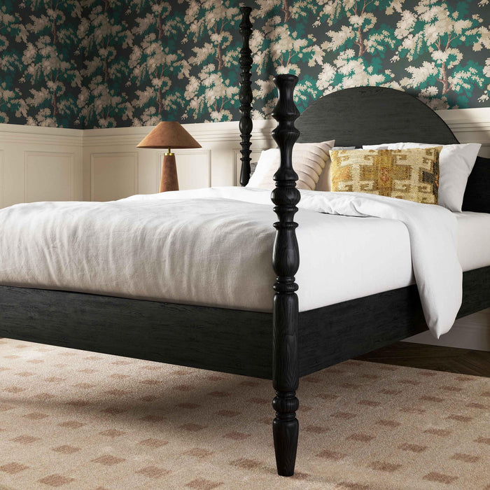 Rosalie Black Ash Bed