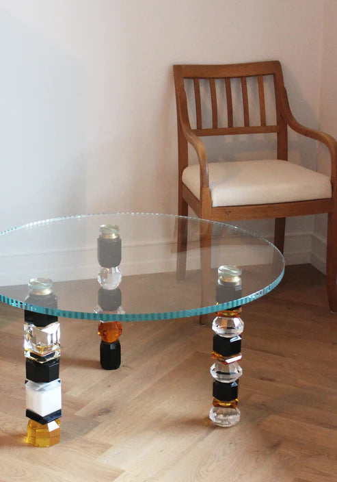 Florence European Artist Collection Crystal Table