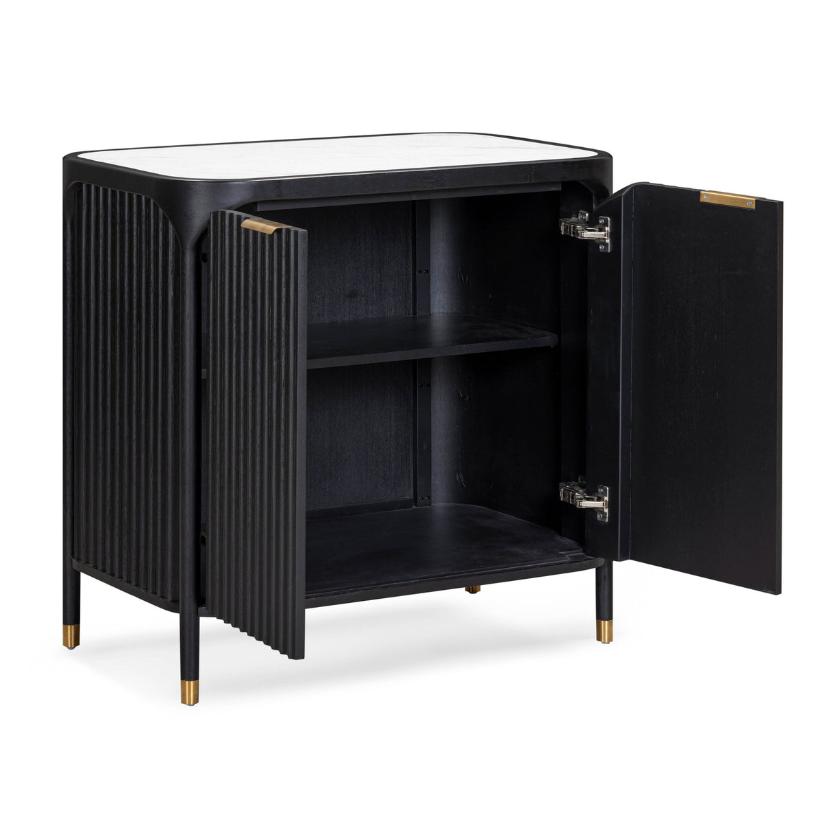 Yasmine 36" Black Bar Cabinet