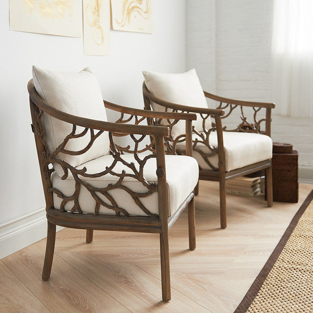 Ettah Driftwood & Linen Armchair