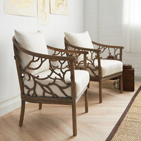 Ettah Driftwood & Linen Armchair