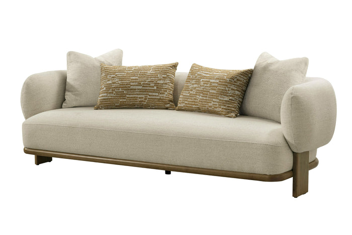 Chelsea Modern Beige Fabric 3 Seater Sofa