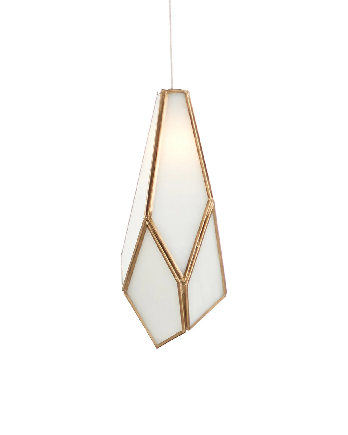 Glace White 3-Light Round Multi-Drop Pendant