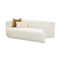 Pablo 82.5" Plush Cream Boucle Modular LAF Loveseat