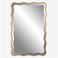 Bellas 36" Rectangular Gold Mirror