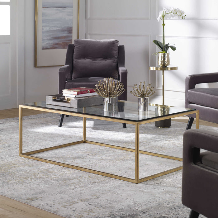 Veda Gold Coffee Table