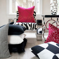 Taunt Superior Quality Luxurious Fuchsia Pillow
