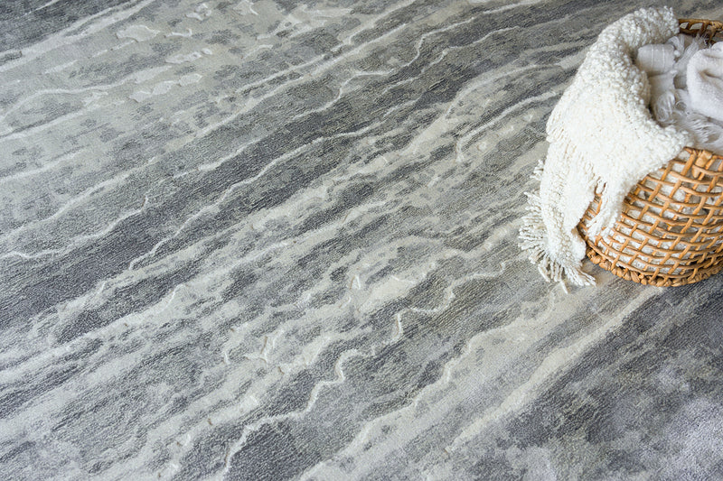 Ramo Silver Grey Luxury Area Rug