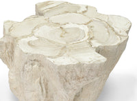 Camilla Fossilized Clam Accent Table