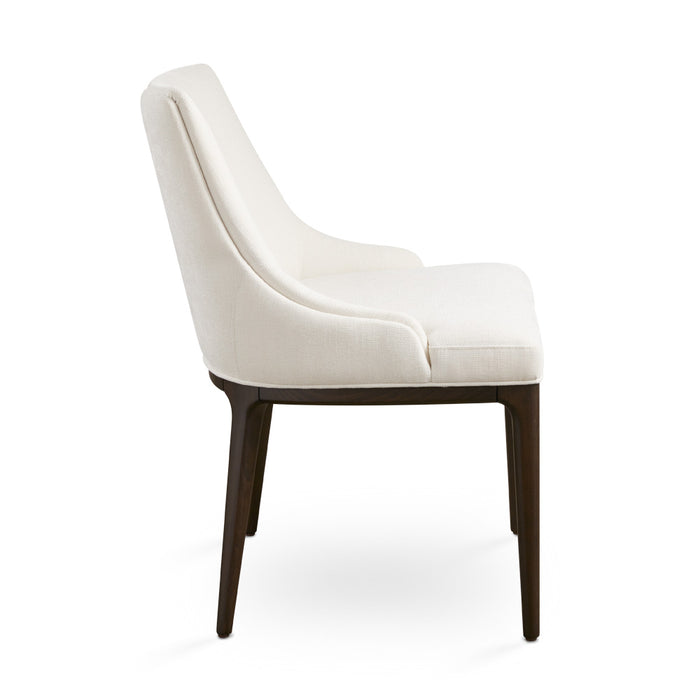 Tabitha Ivory Linen & Wood Dining Chair