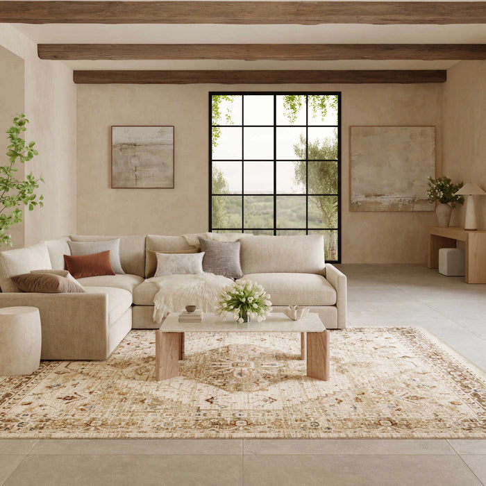 Isabeau Ivory Taupe Area Rug