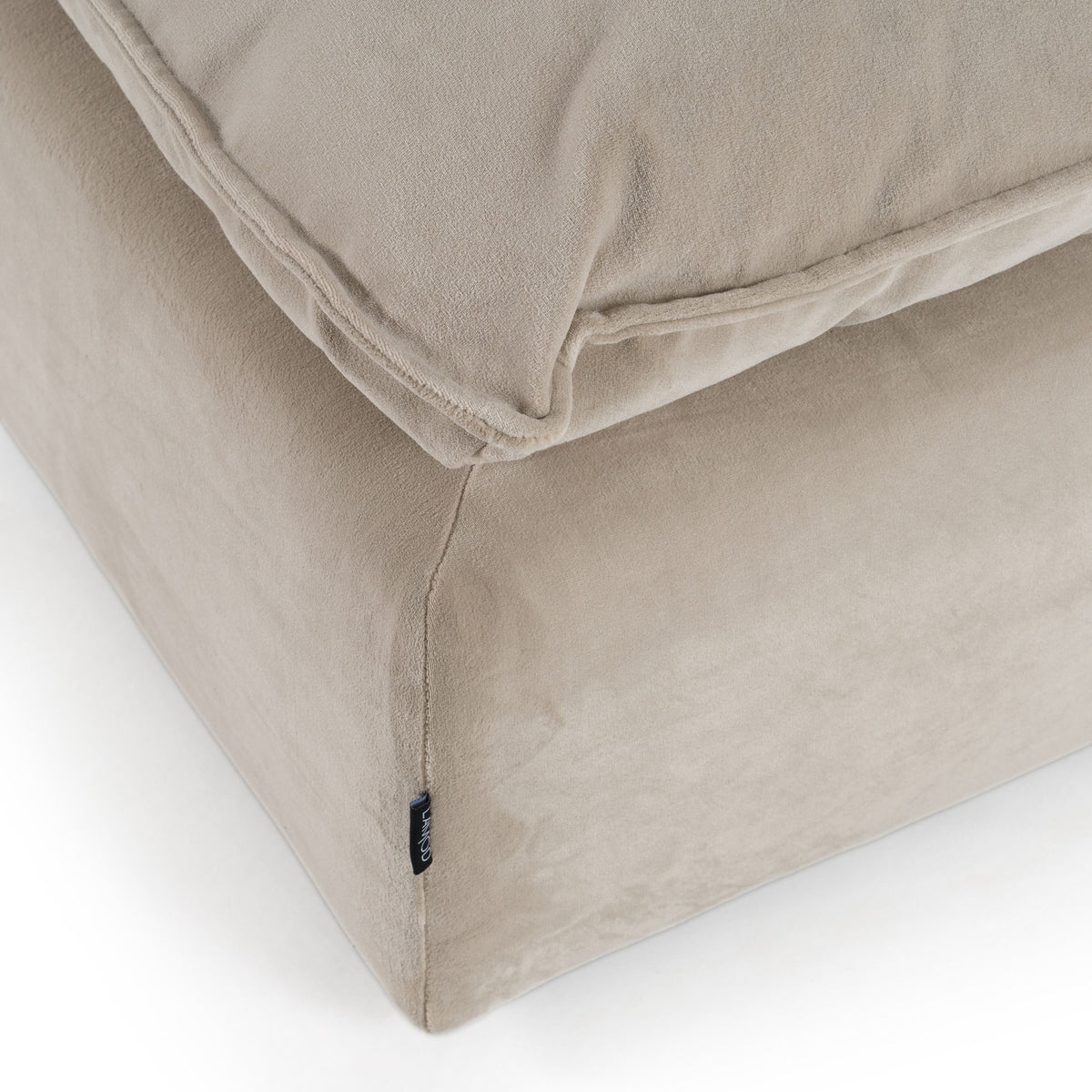 Braylee Modern Light Grey Sectional Ottoman