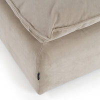 Braylee Modern Light Grey Sectional Ottoman