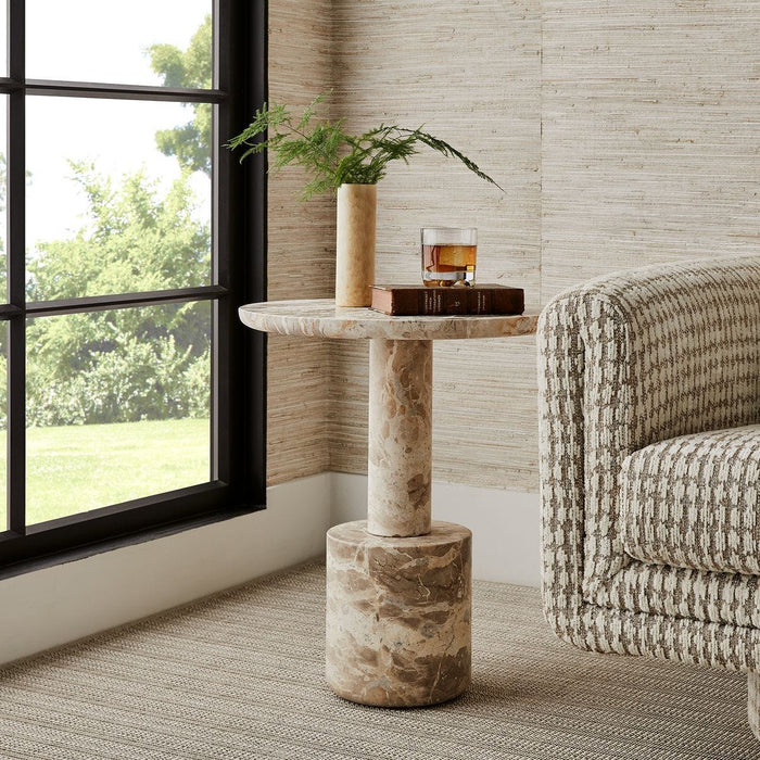 Anastasia Natural Stone Accent Table