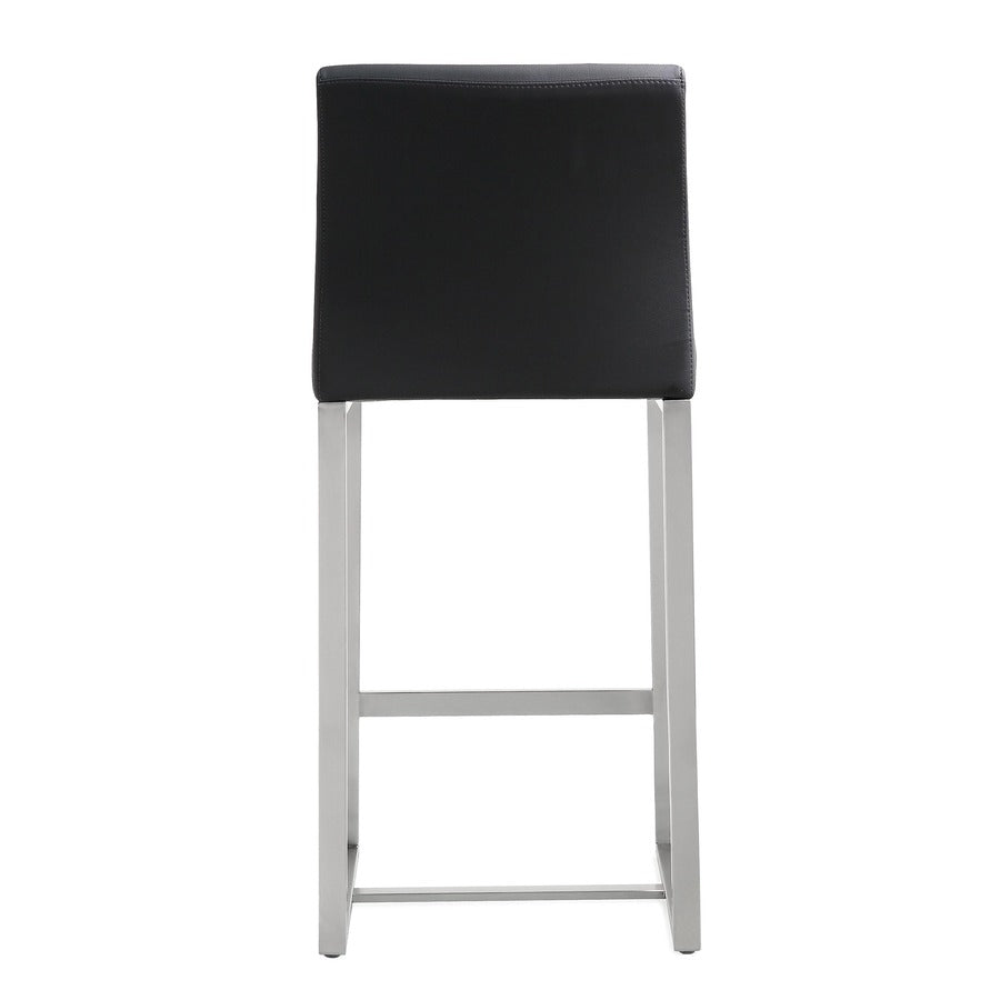 Moriah Black Steel Counter Stools (Set of 2) - Luxury Living Collection