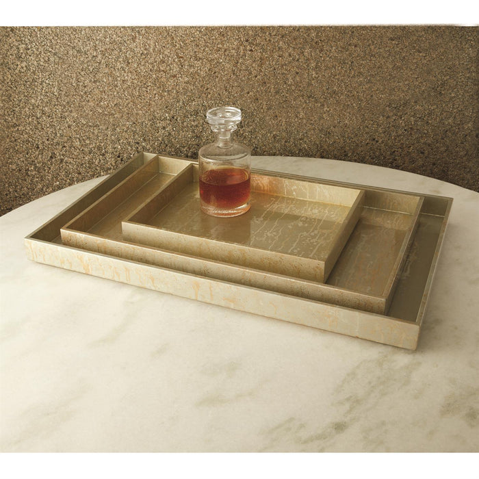 Champagne Silver Leaf Tray (2 Sizes Available)