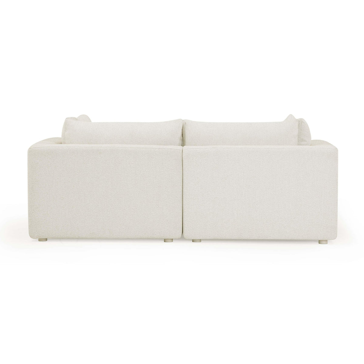 Karsyn 81.2" Cream Performance Fabric Outdoor Modular Loveseat