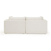 Karsyn 81.2" Cream Performance Fabric Outdoor Modular Loveseat