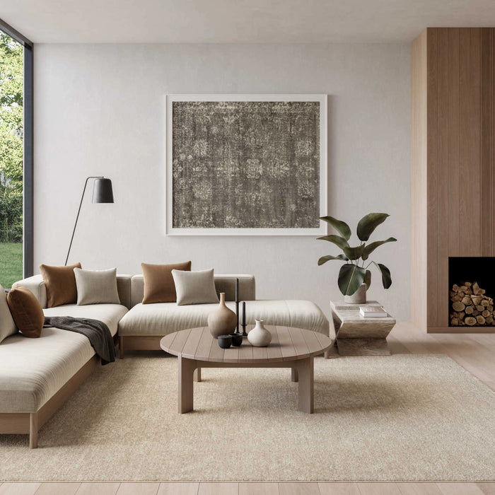 Livia Ivory Grey Foral Area Rug