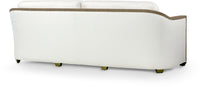 Pearson 86" Performance White Weave & Ash Grey Sofa