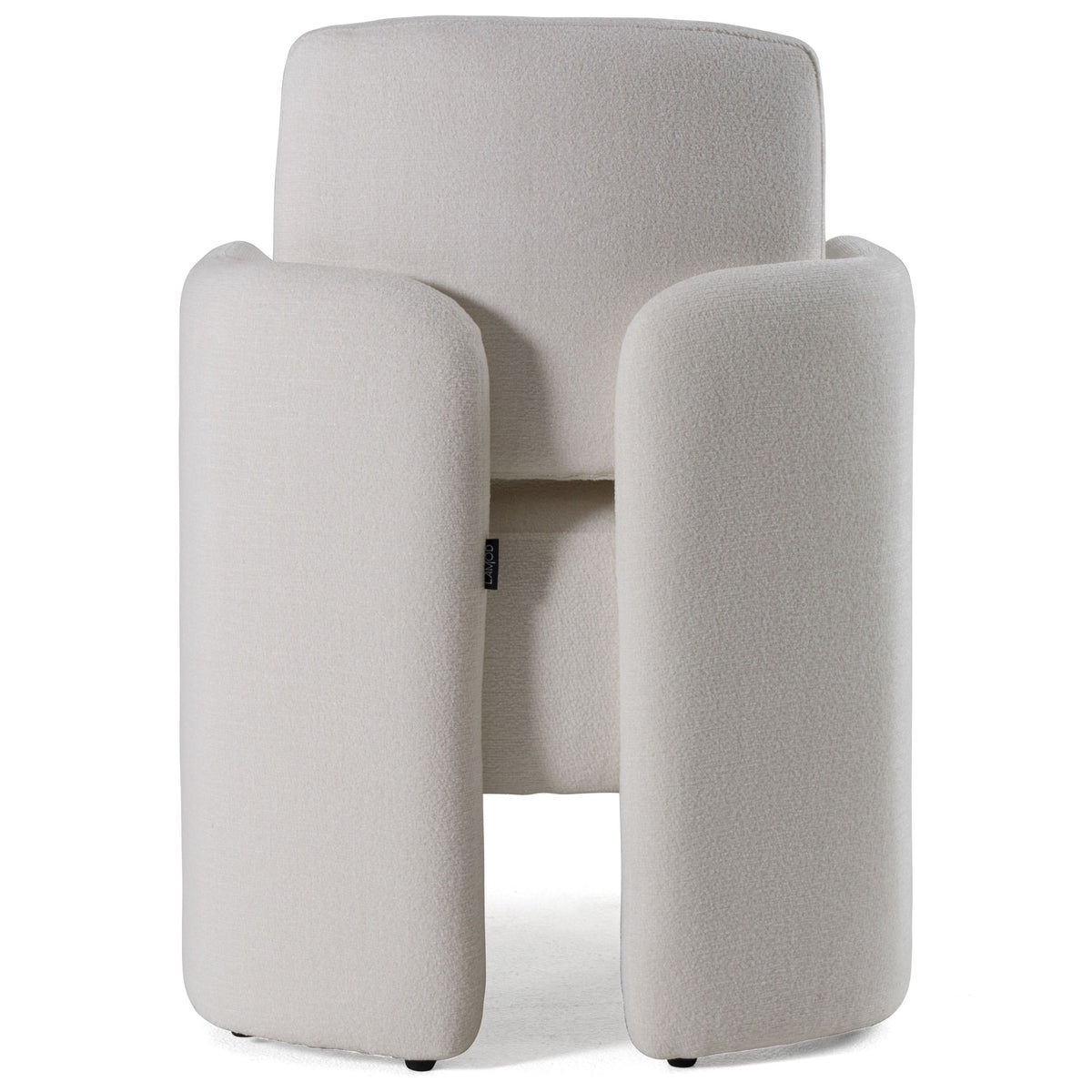Vivianne Modern White Fabric Dining Chair