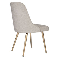 Wellington Taupe & Brushed Gold Dining Chair