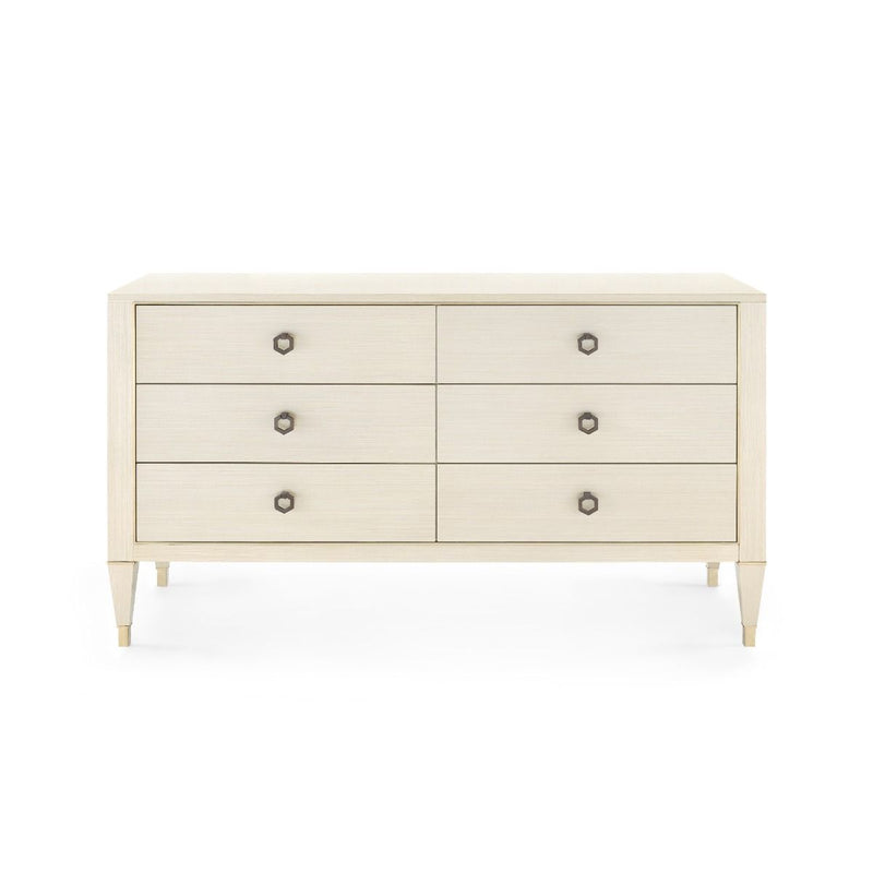 Lanna Extra Large Blanched Oak and Champagne Dresser