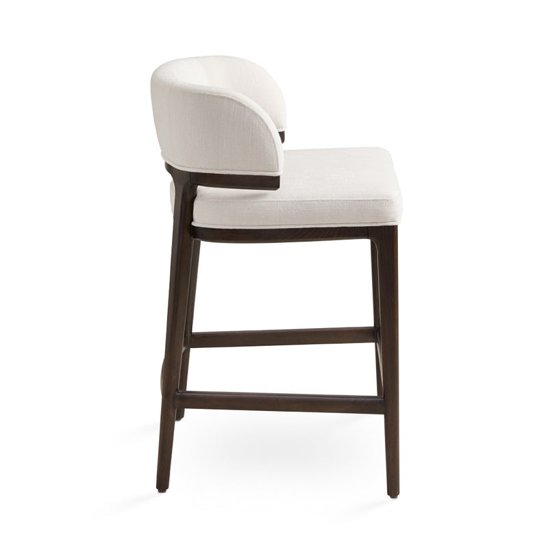 Lucian Ivory Linen Counter Stool